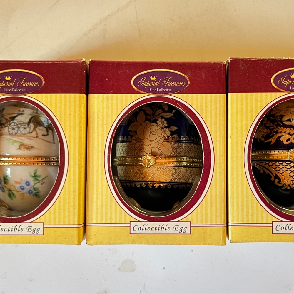 Collectible Egg Set by Imperial Treasure.